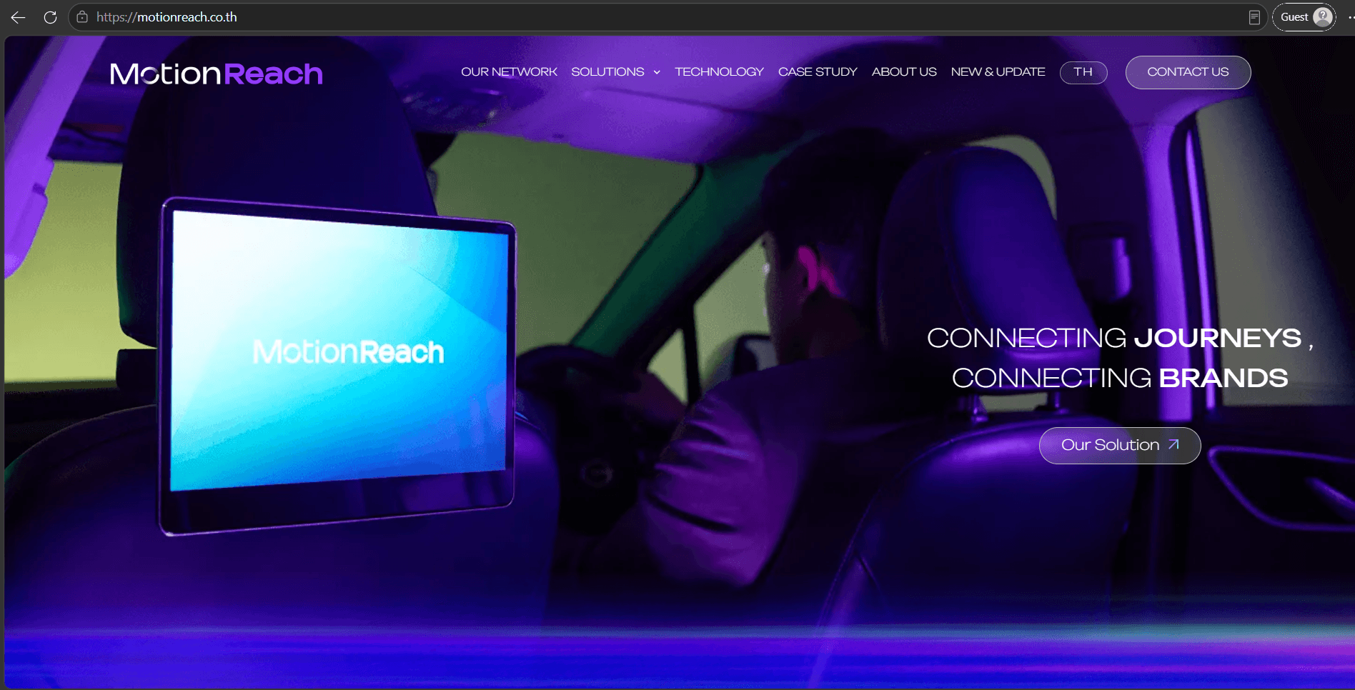 Motion Reach website