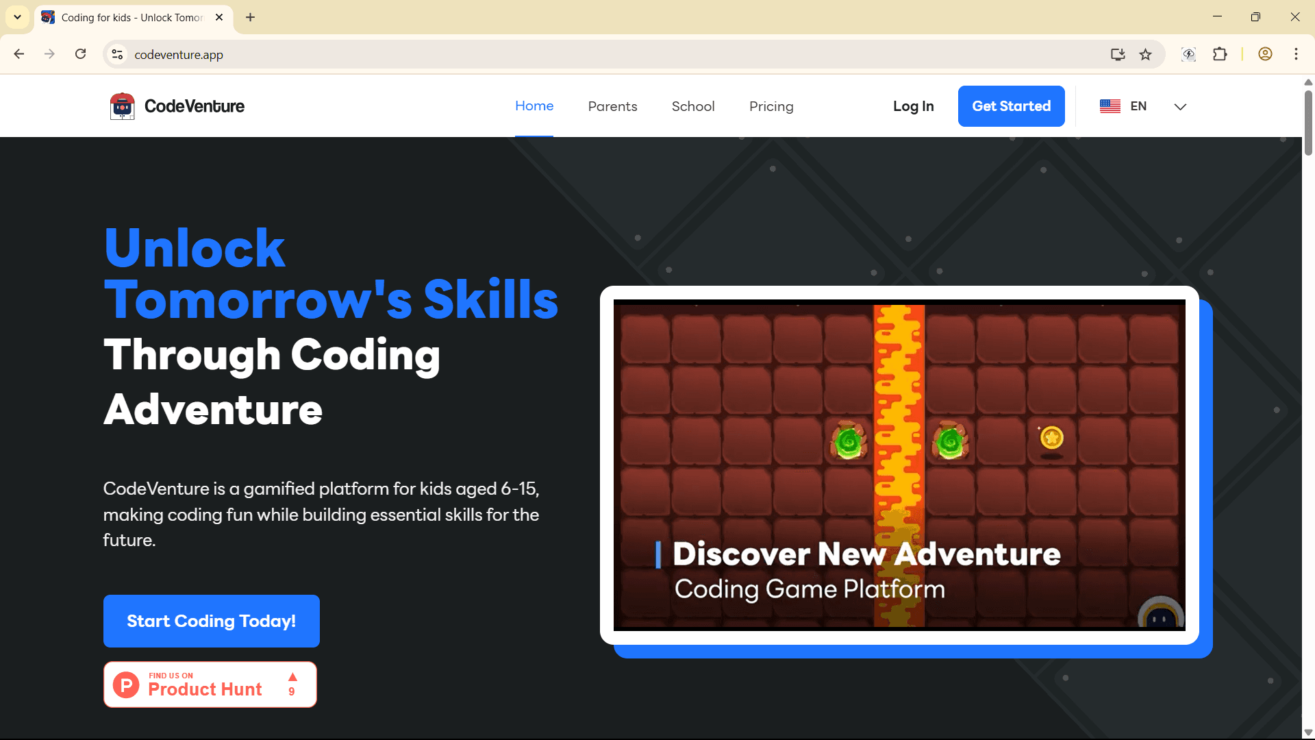 CodeVenture website