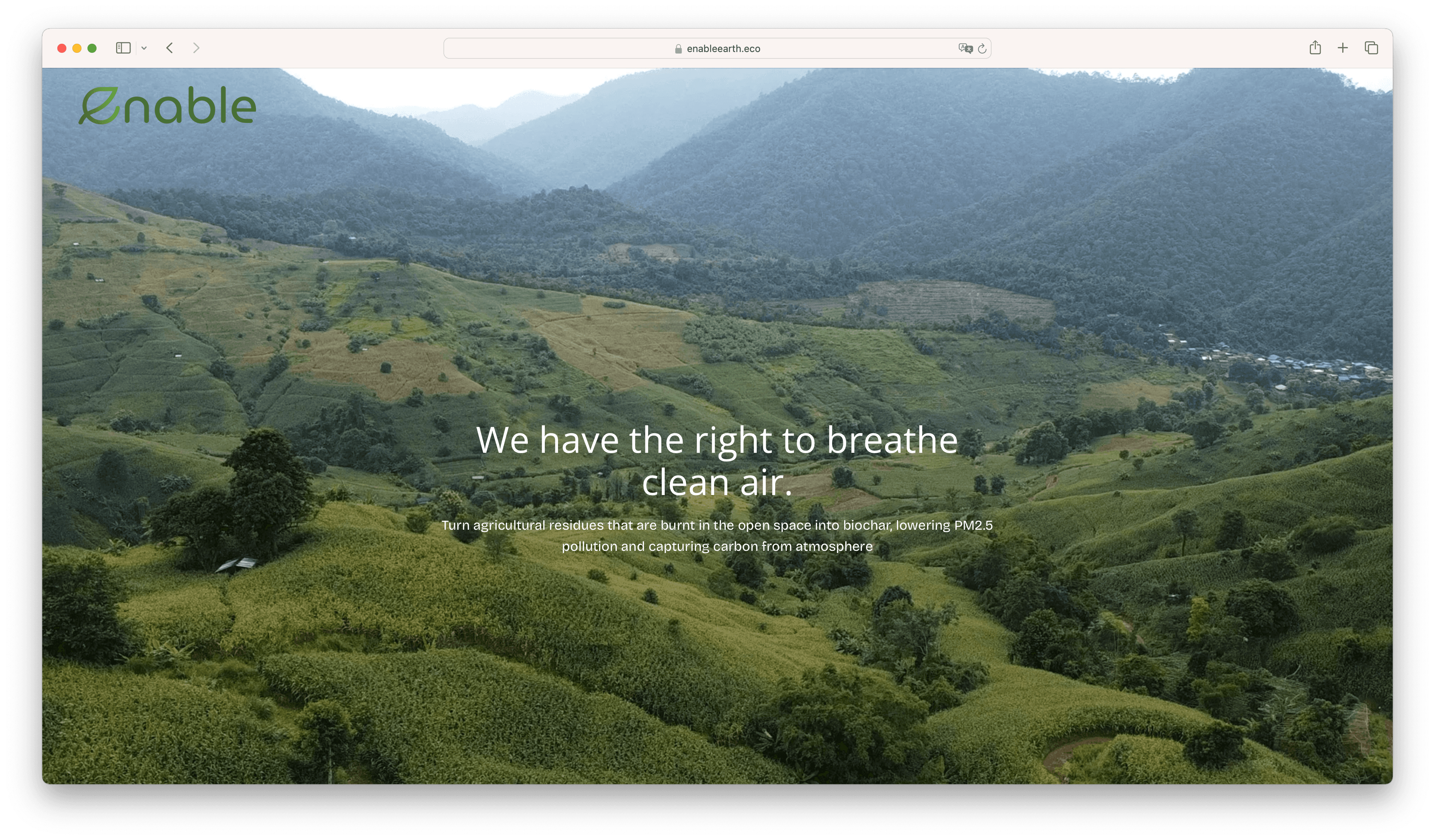 Enable Earth website