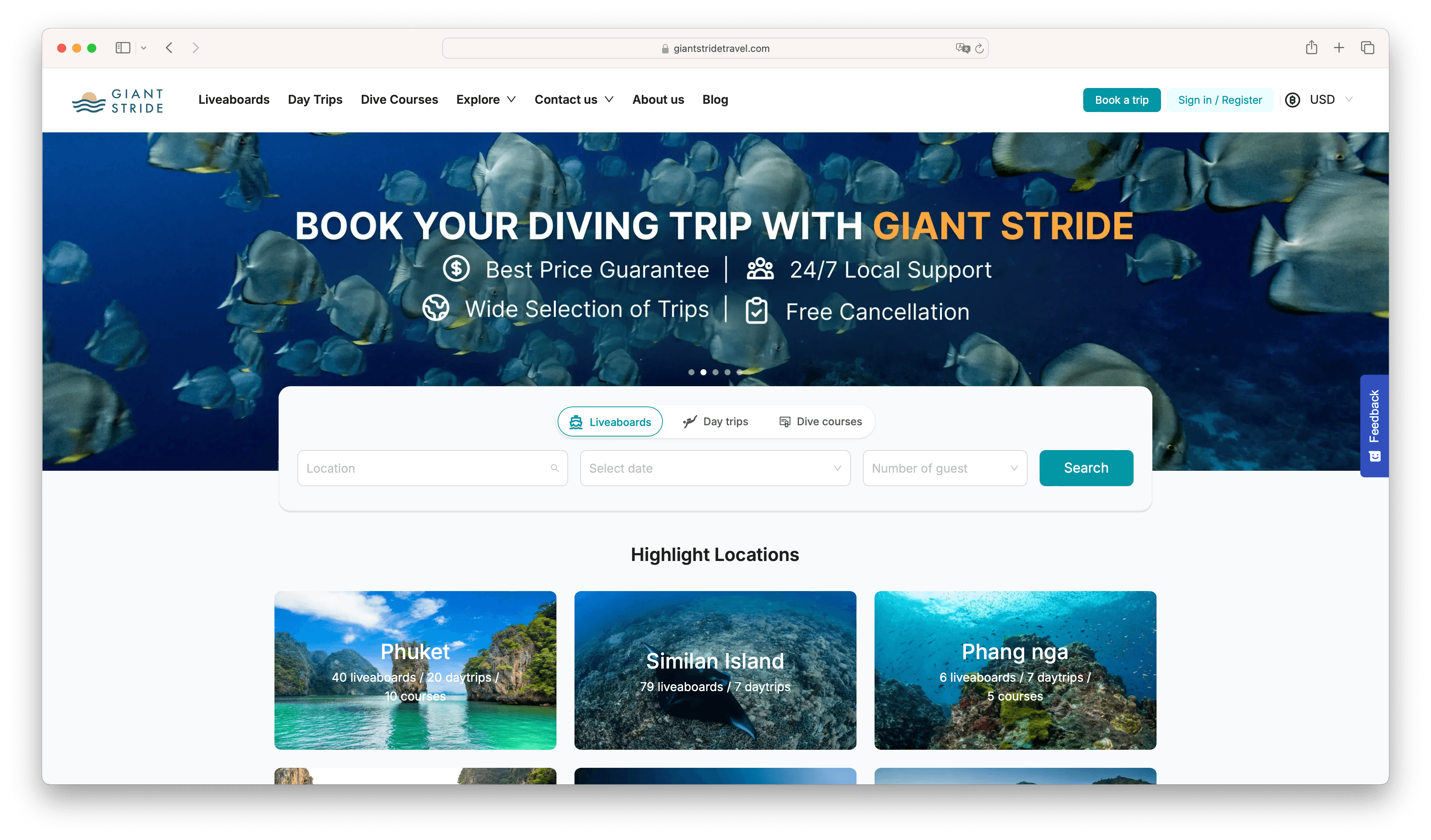 Giant Stride website