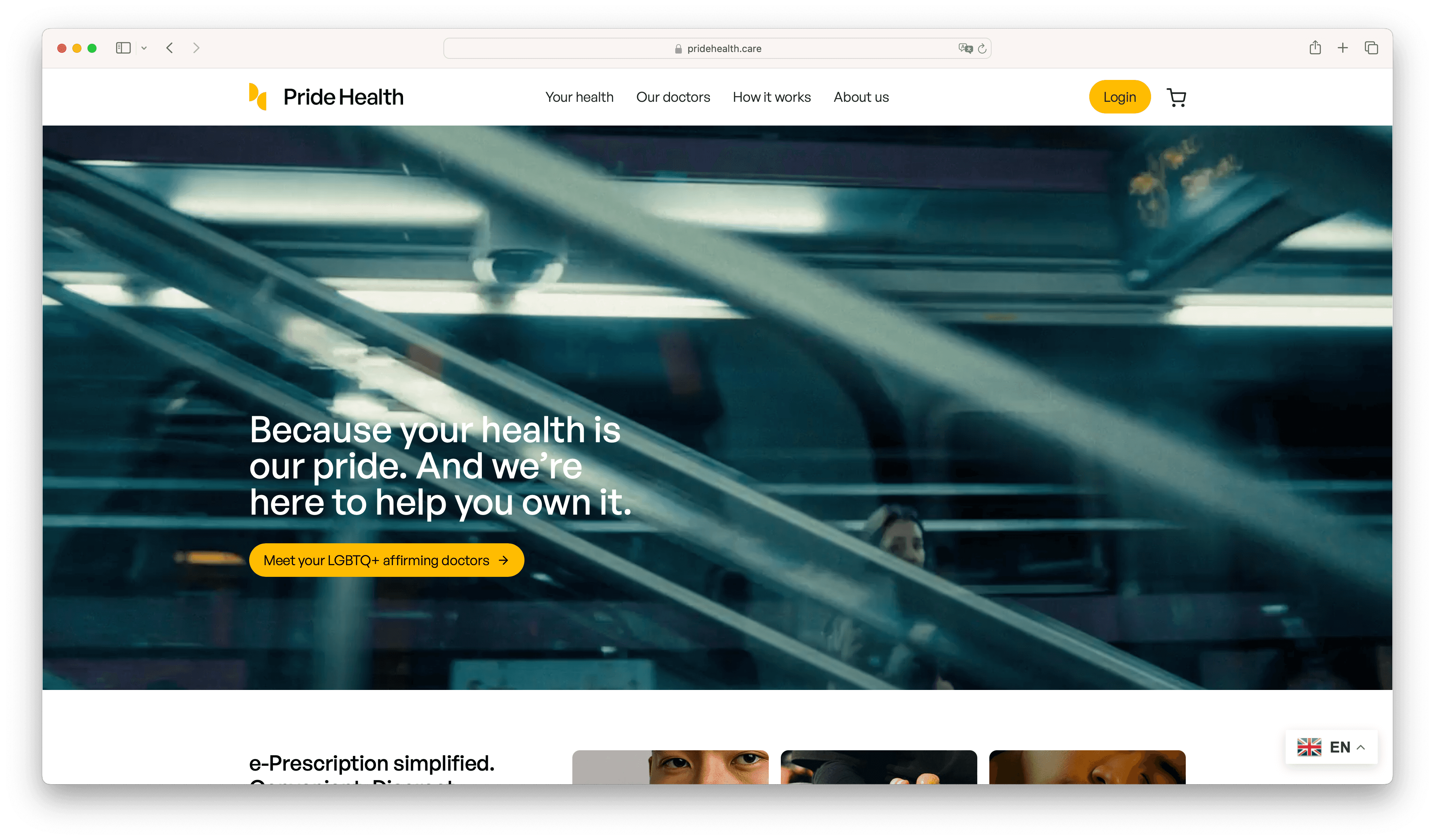 Pride Health website
