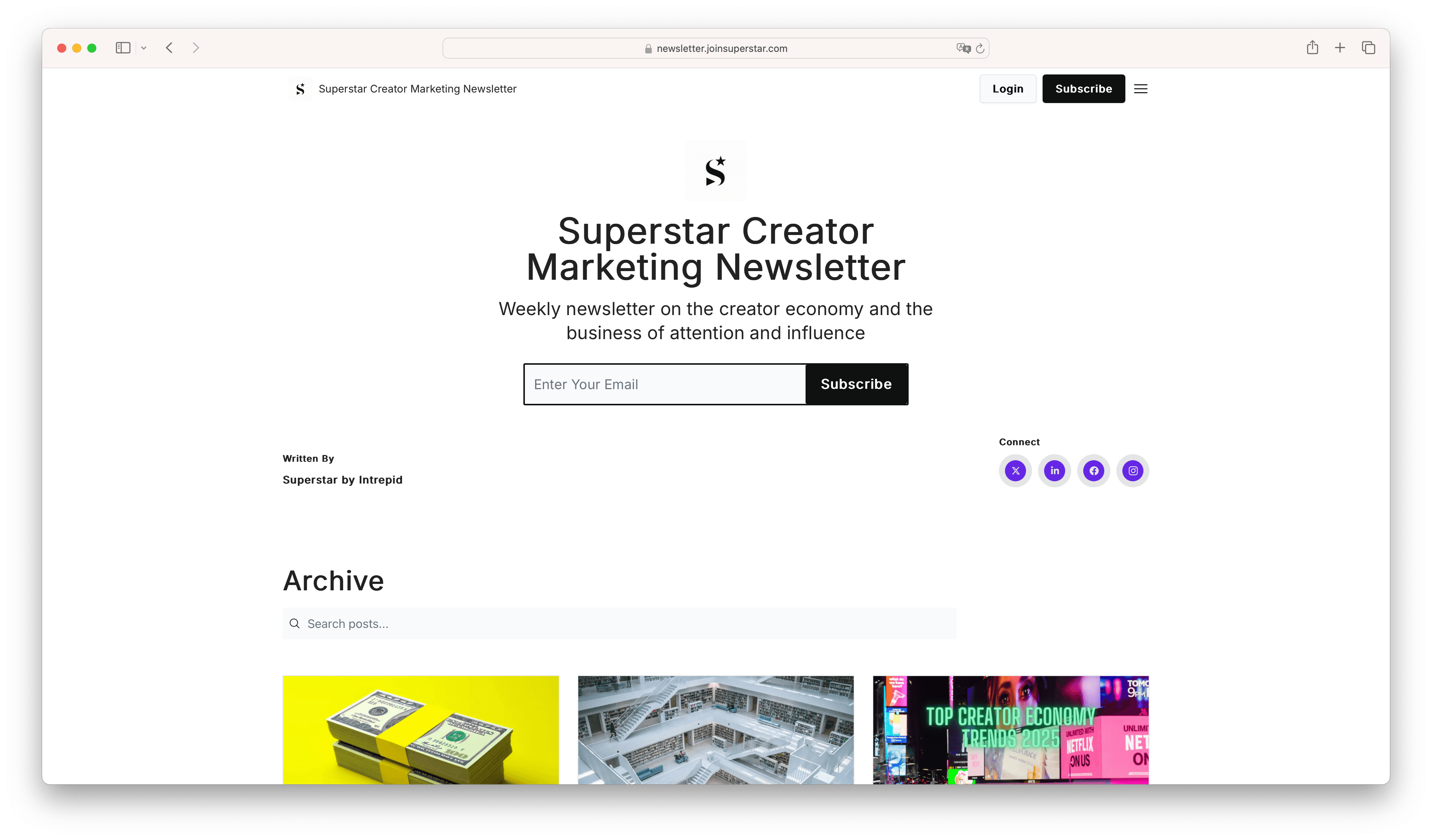 Superstar website